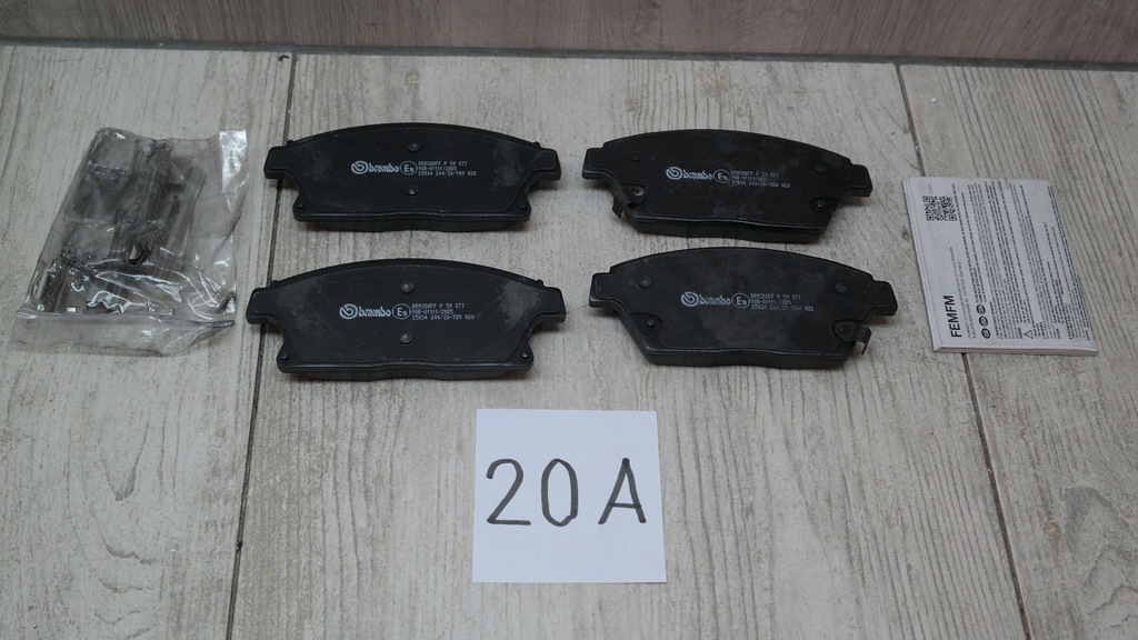 Brembo P 59 077 Zestaw klocków hamulcowych