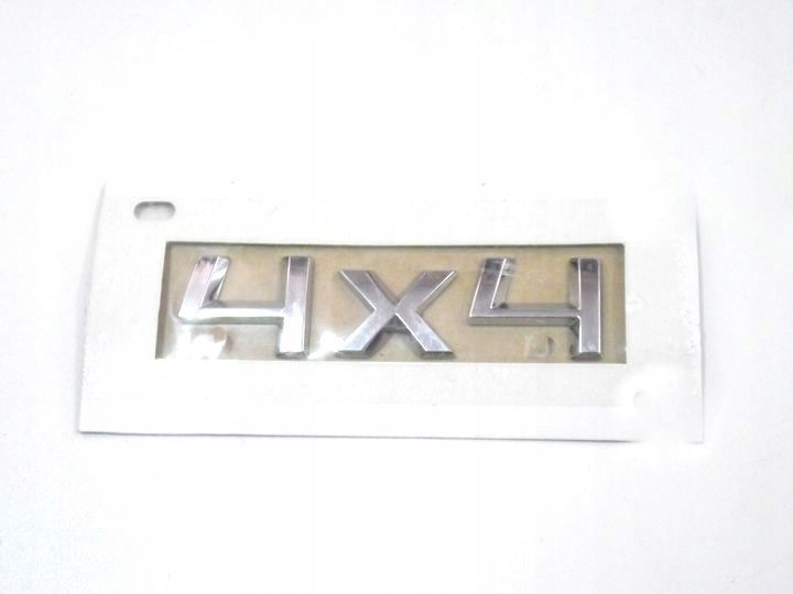 EMBLEMAT LOGO NAPIS SKODA 4x4 SREBRNY