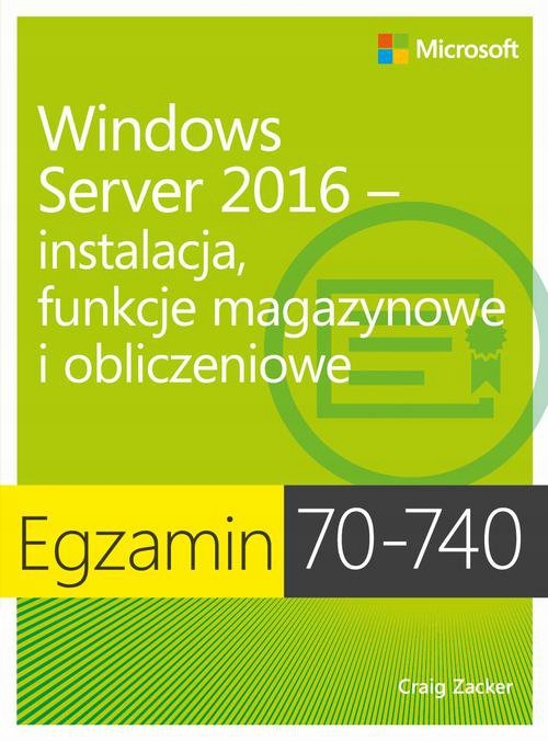 Egzamin 70-740: Windows Server 2016 -... - ebook