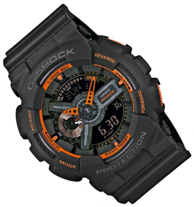 Zegarek męski na pasku Casio G-Shock GA-110TS 1A4