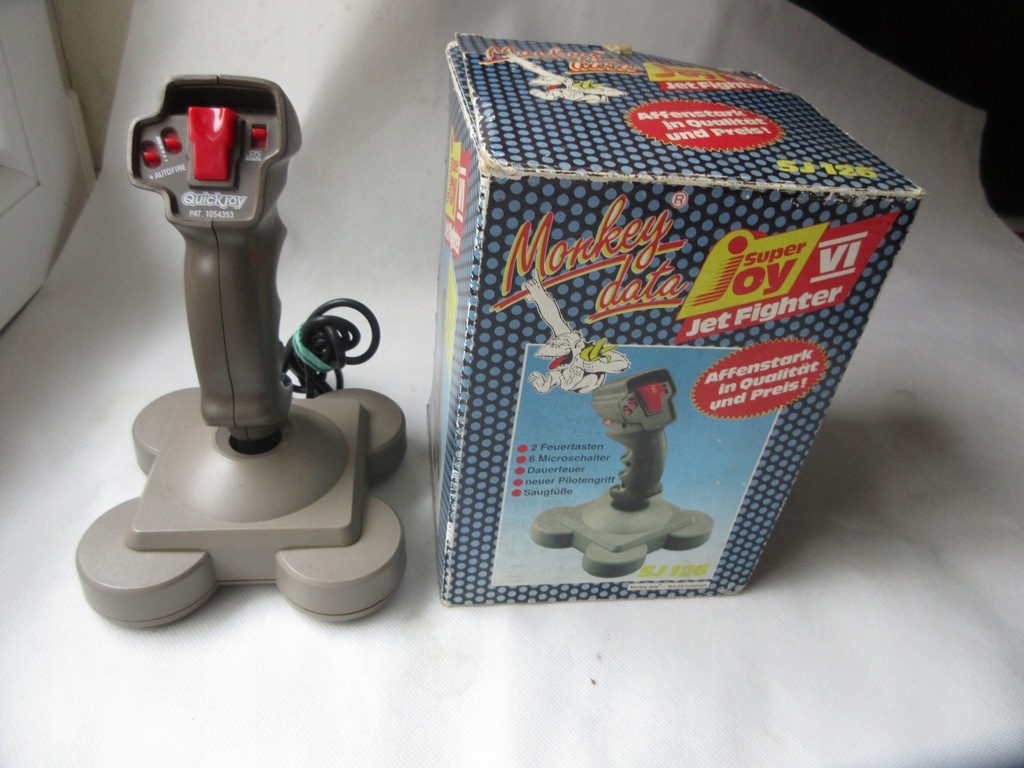 JOYSTICK QUICKJOY JET FIGHTER IV SV-126 AMIGA COMMODORE ATARI RETRO BDB STA