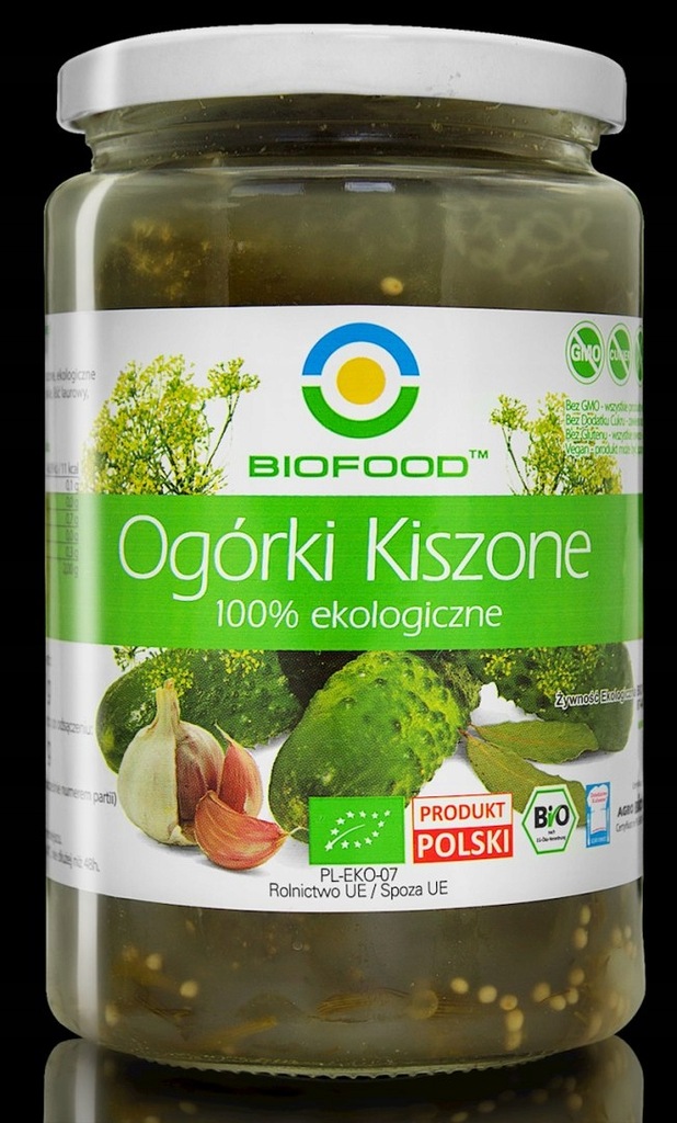 OGÓRKI KISZONE BIO 700 g (400 g) - BIO FOOD