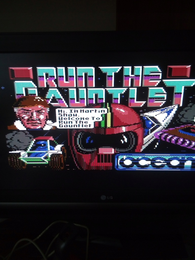 Commodore C64 gra RUN GAUNTLET