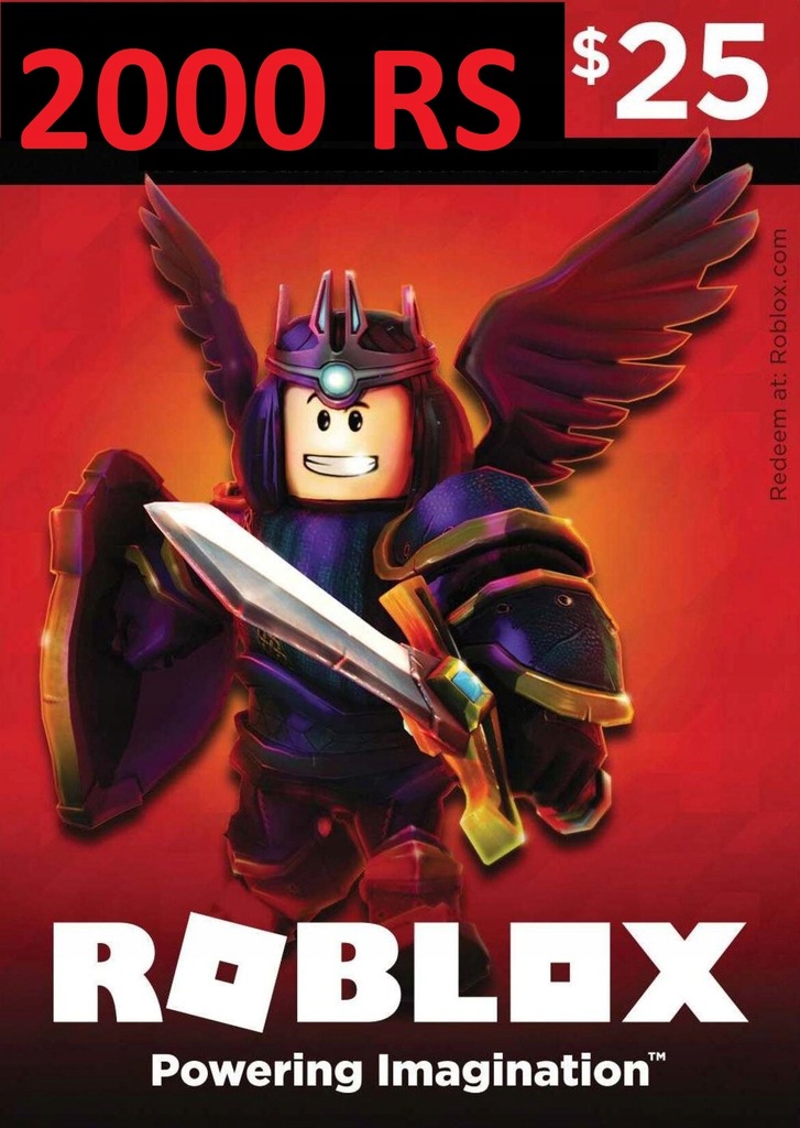 ROBLOX ROBUX 2000RS GIFTCARD IDEALNY PREZENT