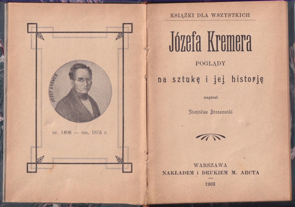 Brzozowski -Józefa Kremera poglądy na sztukę- 1903