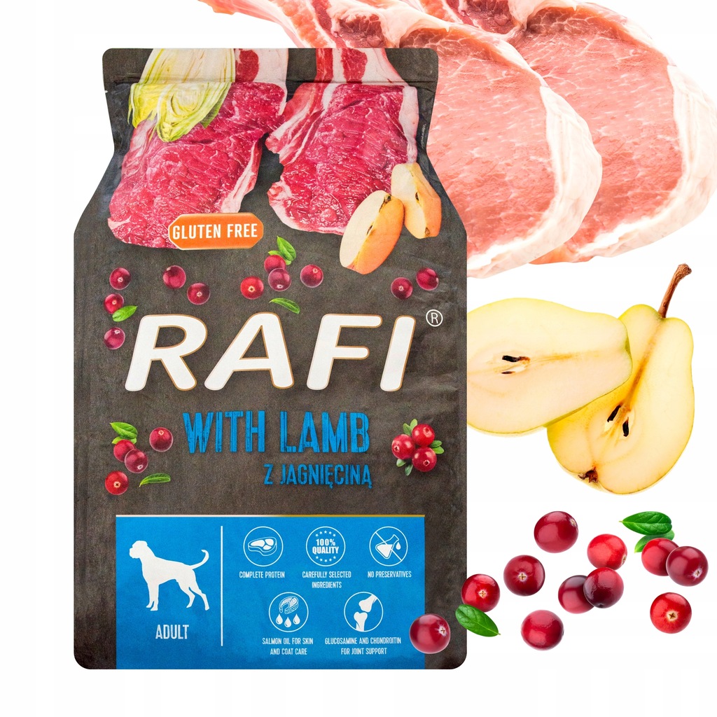 Rafi z jagnięciną dla dorosłych psów 10kg