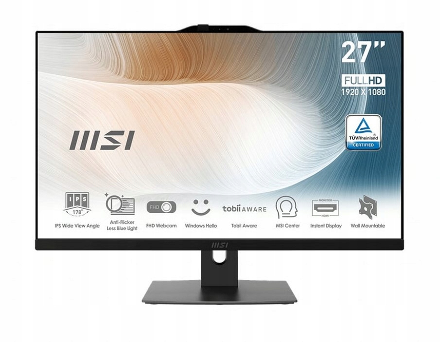 All-in-One MSI Modern AM272P 27", Core i7, 16GB / 512GB SSD IRIS XE, WIN10