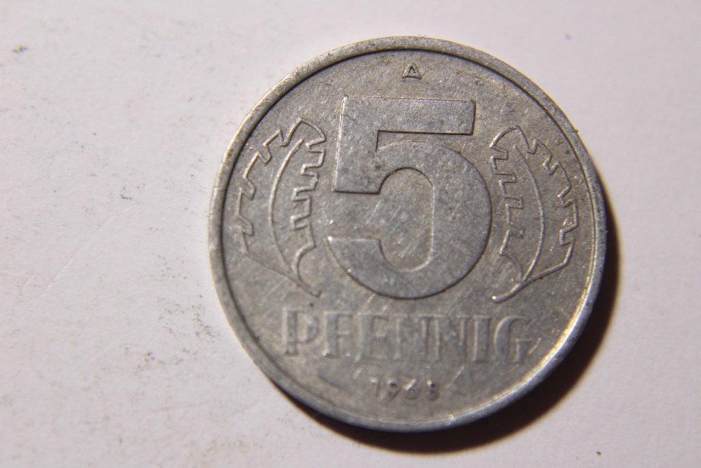 5 PFENNIG 1968   - W049