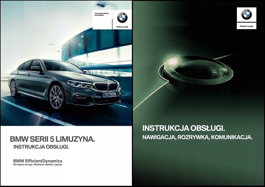 INSTRUKCJA OBSŁUGI BMW 5 G30 2017-2019 NAVI