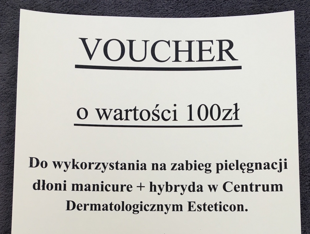 Voucher centrum Esteticon wartość 100zł