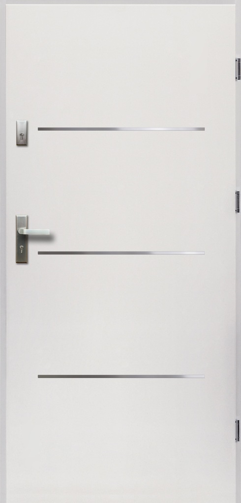 Drzwi prawe 55mm zewnętrzne białe 90 cm
