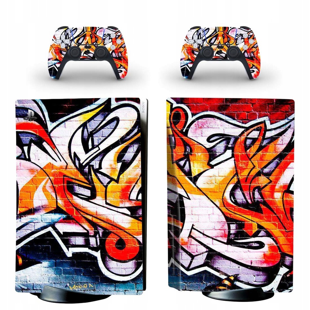 NAKLEJKA SKIN FOLIA PS 5 Standard Edition GRAFFITI