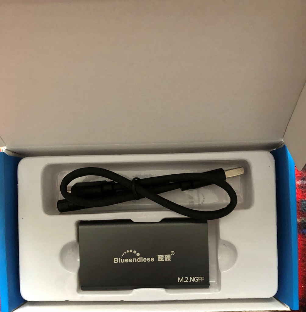 Obudowa aluminiowa do dysku SSD M.2 USB-C usb 3.1