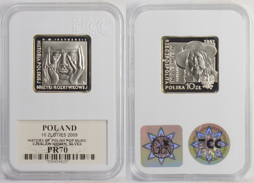 CG. 10 ZŁOTYCH 2009 CZESŁAW NIEMEN PR70 22.02