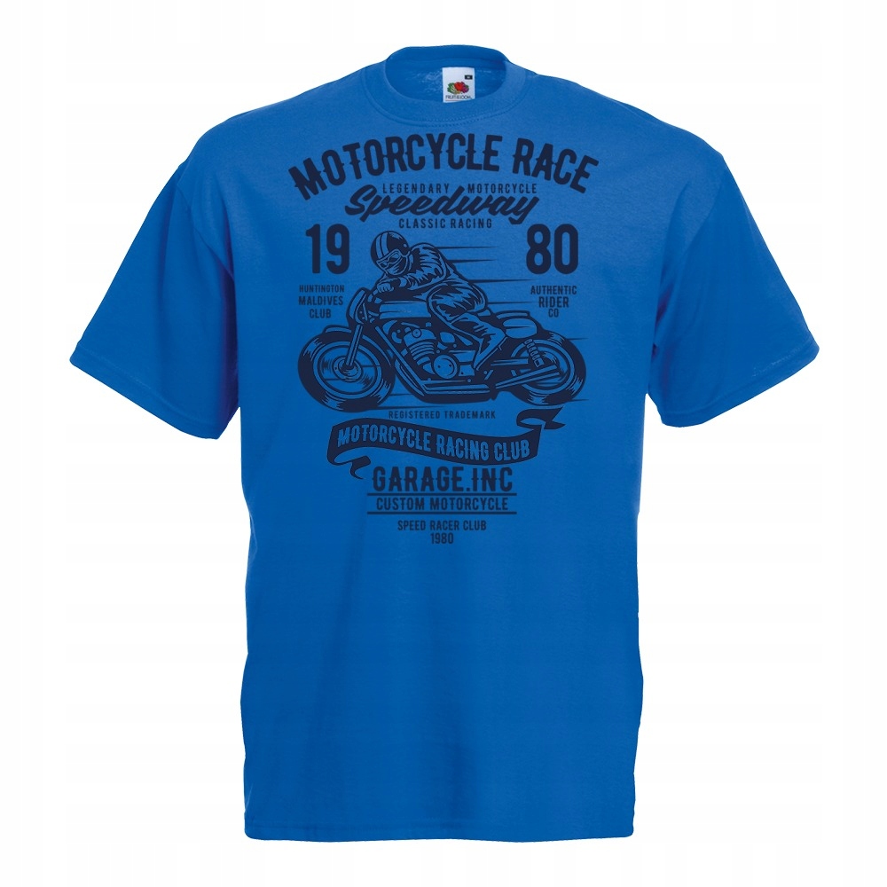 Koszulka motocykl motor motocyklista kask M niebie