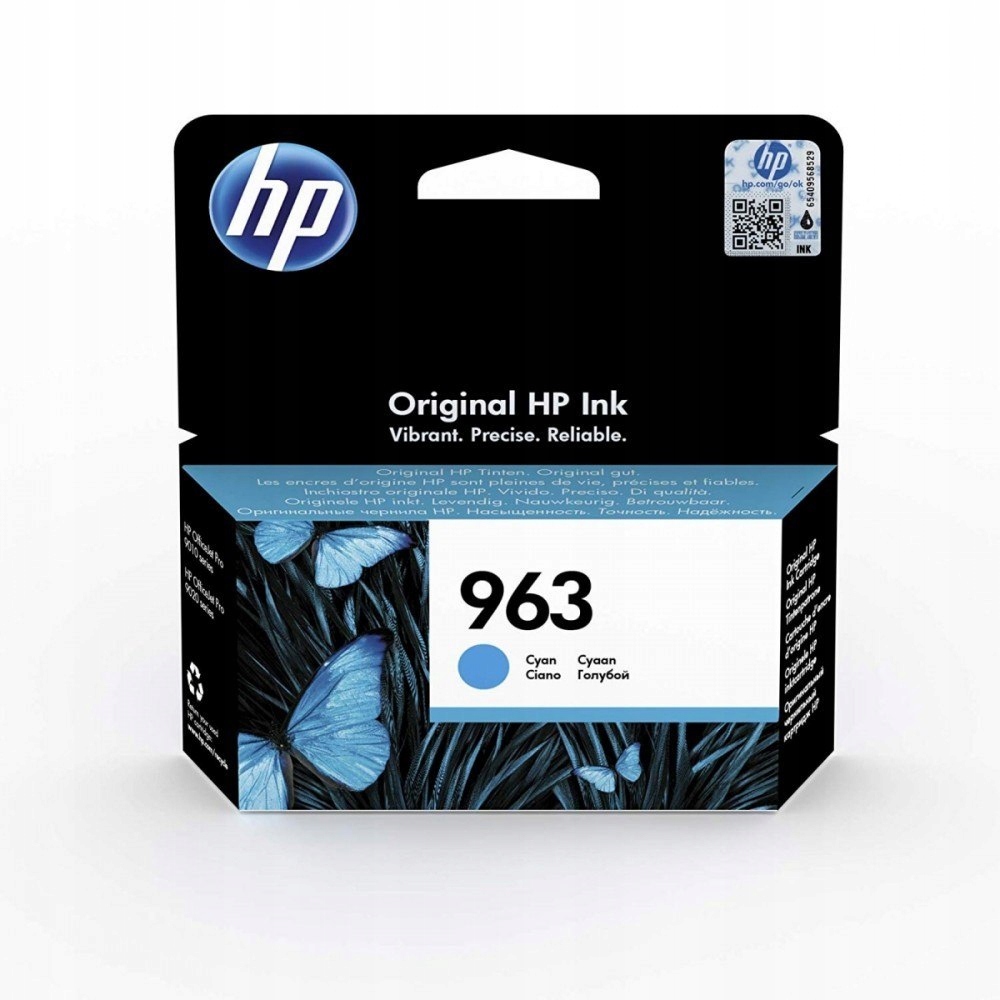 HP Inc. Wkład do drukarki atramentowej 963 Cyan 3J