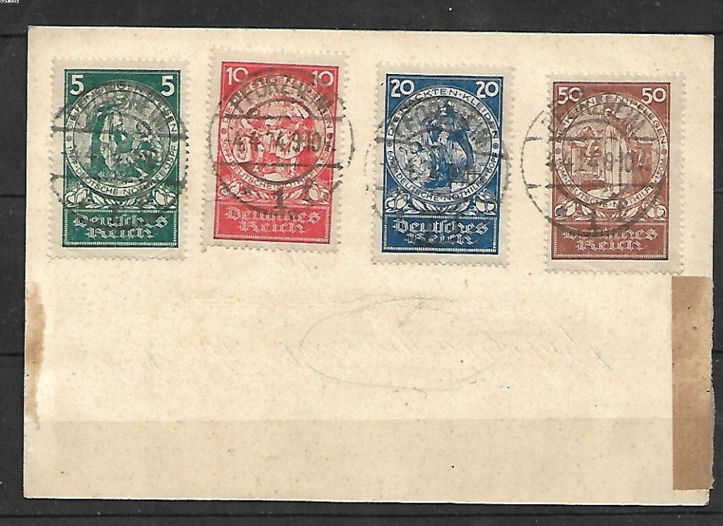 NIEMCY REICH MI 351 - 354 KASOWANE