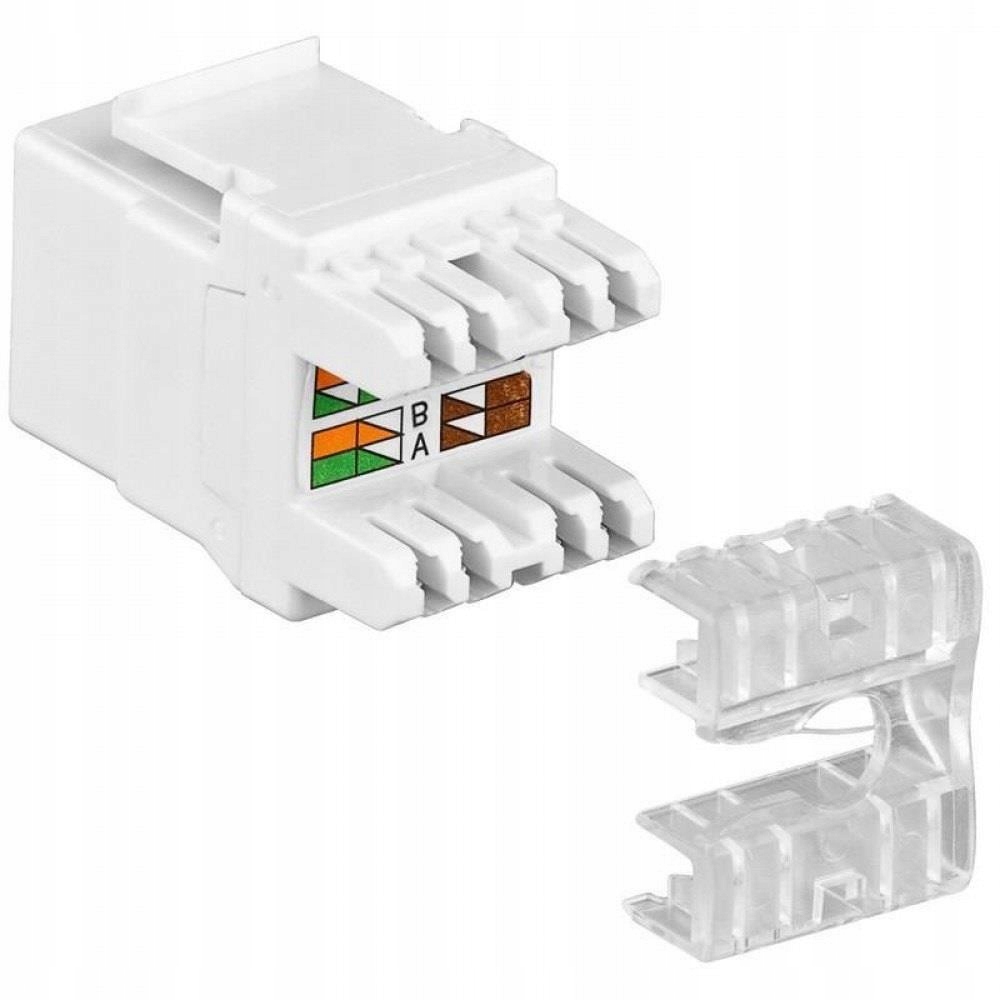 Moduł keystone intellinet rj45 utp lsa cat.5e biały