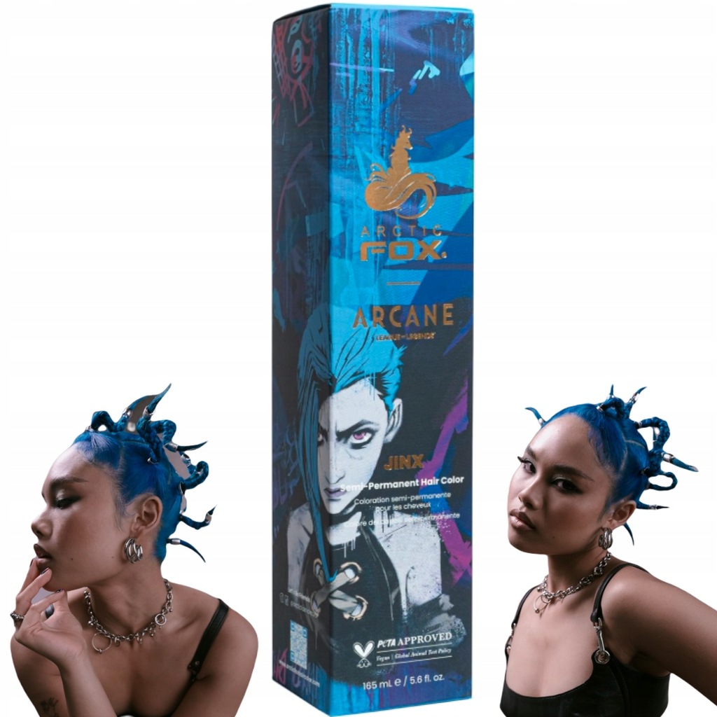 FARBA DO WŁOSÓW ARCTIC FOX X ARCANE LEAGUE OF LEGENDS JINX VEGAN PERMANENT