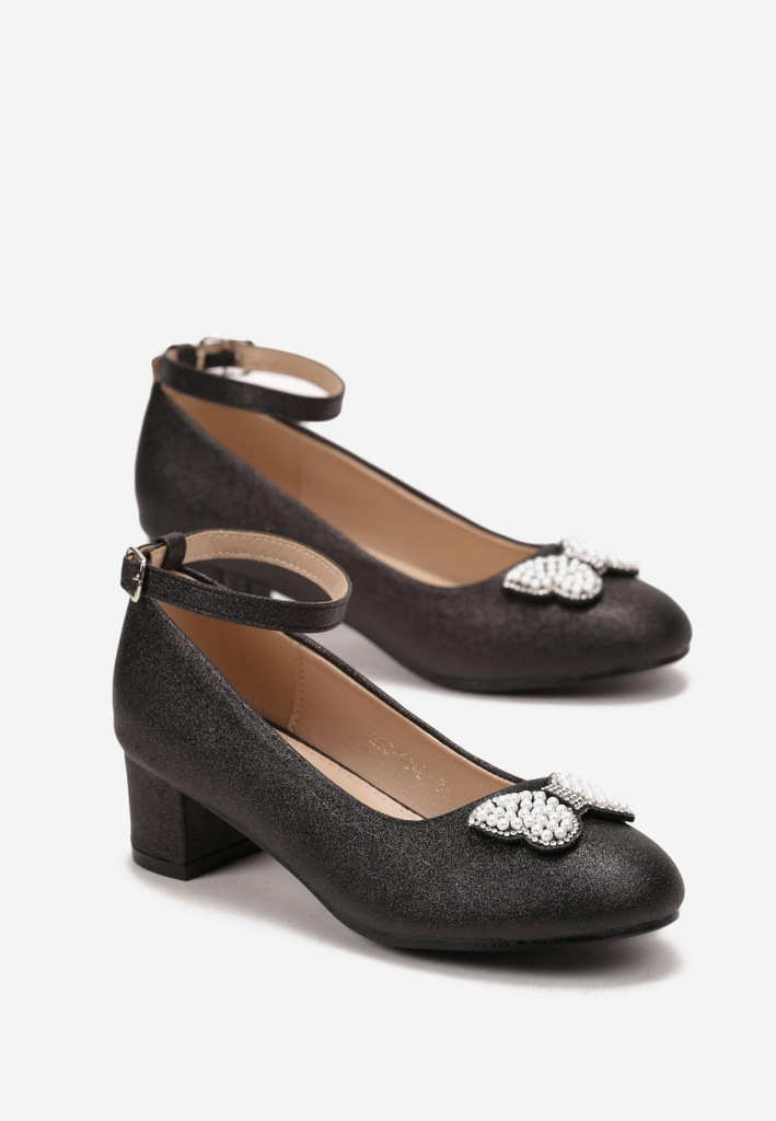 Born2Be Czarne Półbuty 32 Ekoskóra Elegancki