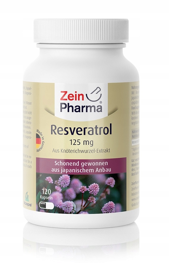 Zein Pharma Resweratrol 125mg 120 kapsułek