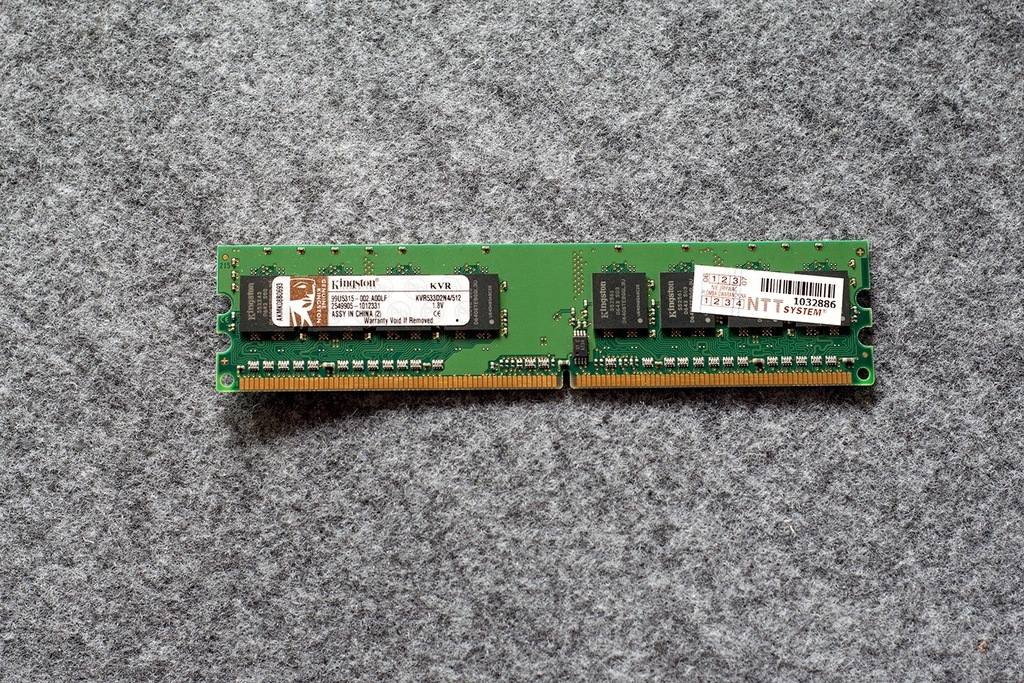 Zestaw pamięci RAM - 2x512mb, 1GB