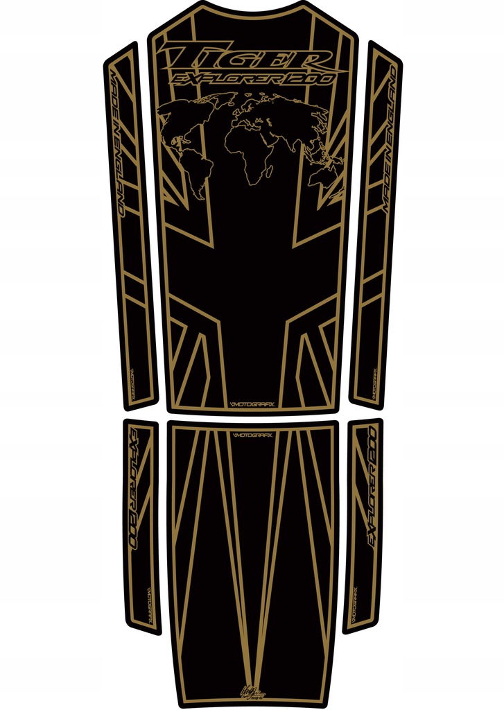 TANKPAD MOTOGRAFIX Triumph Explorer 1200 2012 - 2017