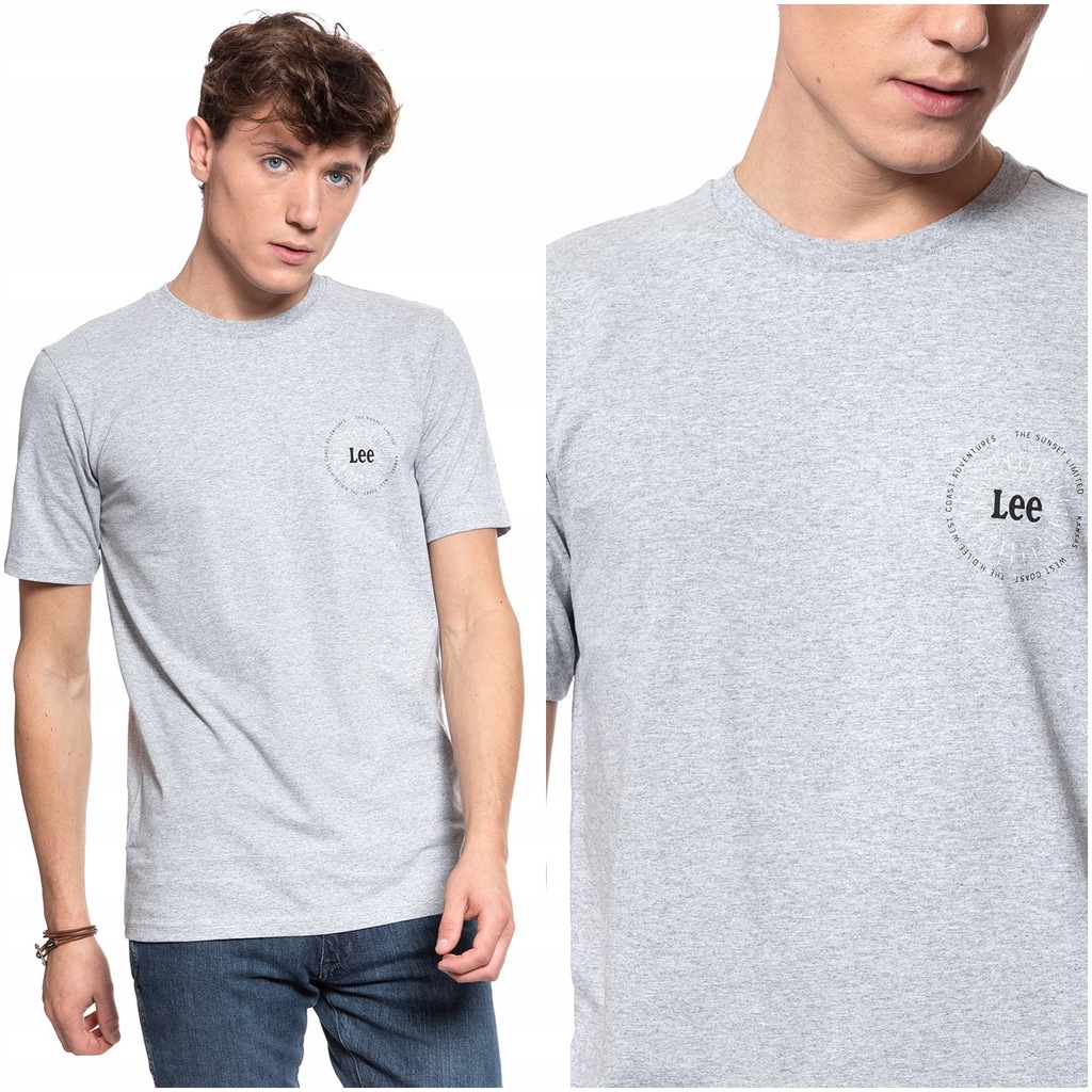 LEE SMALL SUNSET MĘSKI T-SHIRT KOSZULKA LOGO S