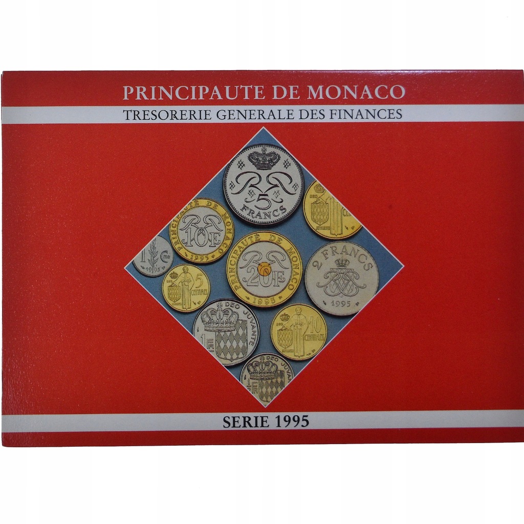 Moneta, Monaco, Rainier III, Coffret 1 c. à 20 frs