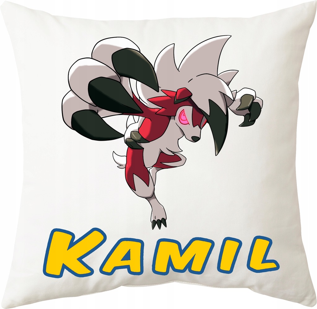 Poszewka Na Poduszkę Pokemon Lycanroc + Imię