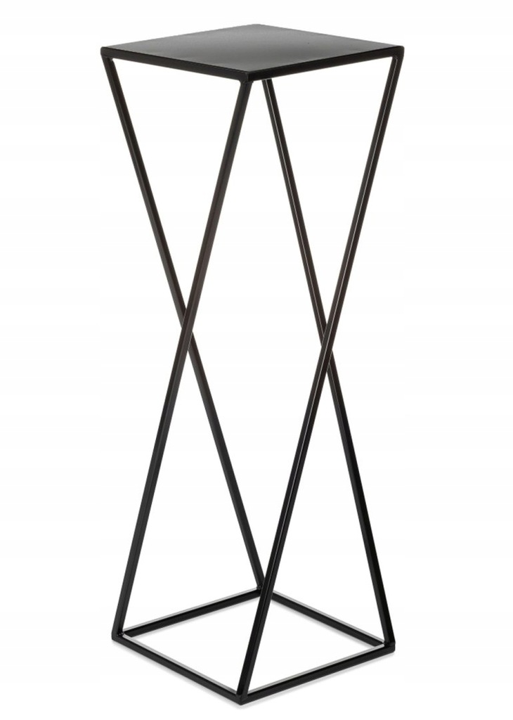 Kwietnik nowoczesny czarny stojący 70 cm
