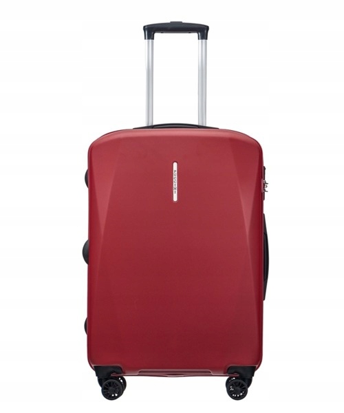Średnia walizka PUCCINI PC026 czerwona Singapore