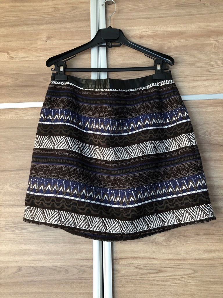 Spódnica mini H&M boho, r. 44, nowa z metką