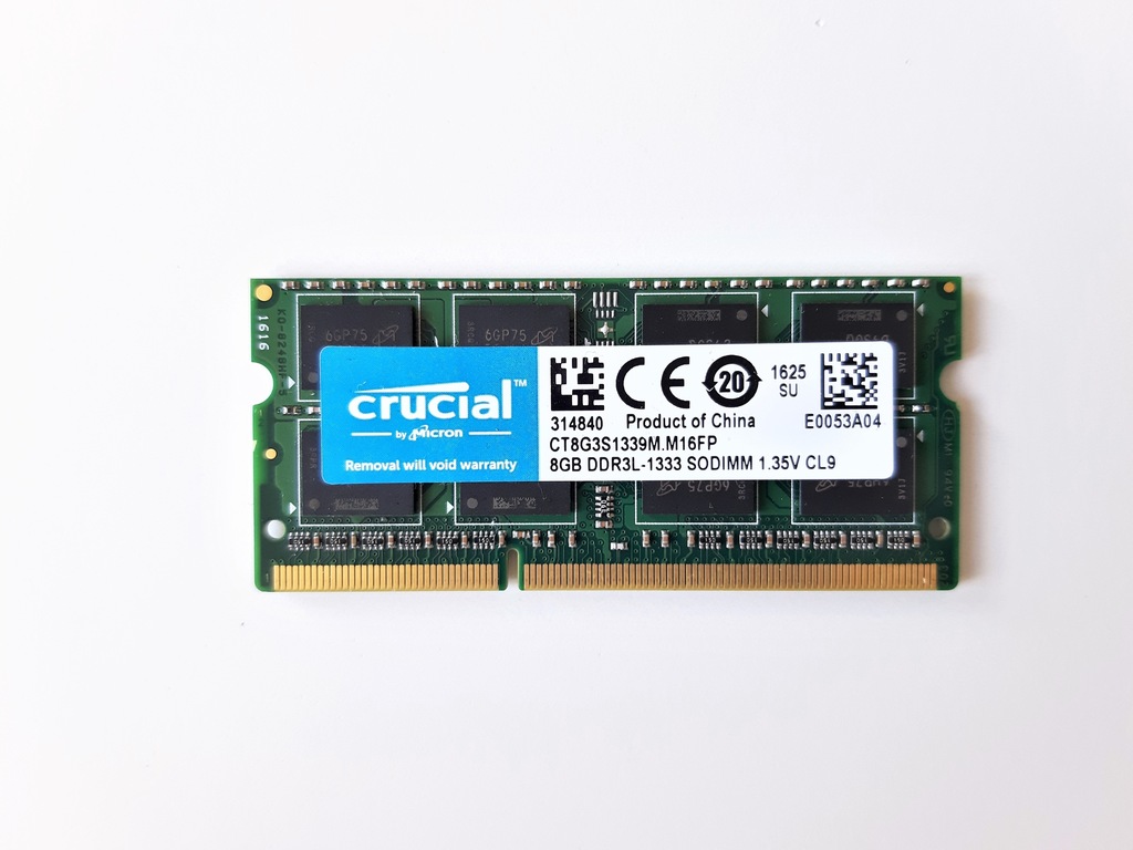 MICRON RAM 8GB DDR3L 1333MHz 1.35V