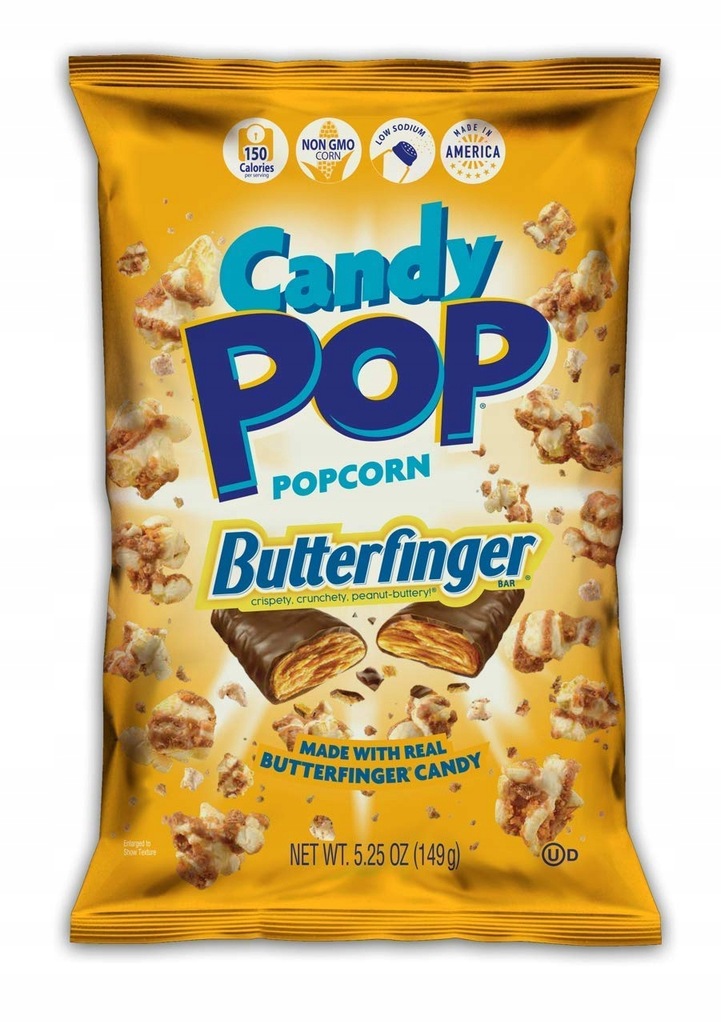 CANDY POP POPCORN BUTTERFINGER CANDY 149g USA 11362422077 oficjalne