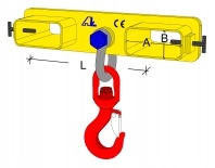 TRAWERS 2T UCHWYT WÓZEK WIDŁOWY widlakNAKŁADKA HAK
