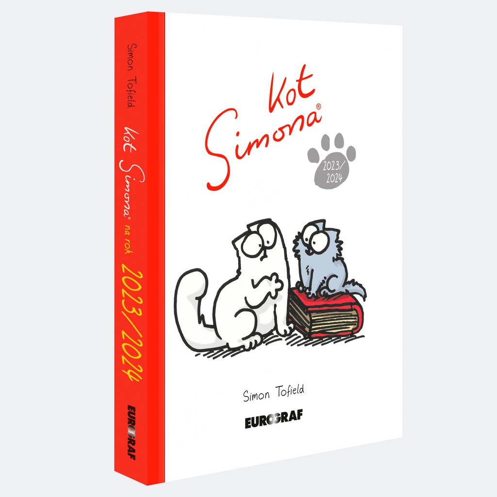 kalendarz książkowy KOT SIMONA 2023/2024 koty