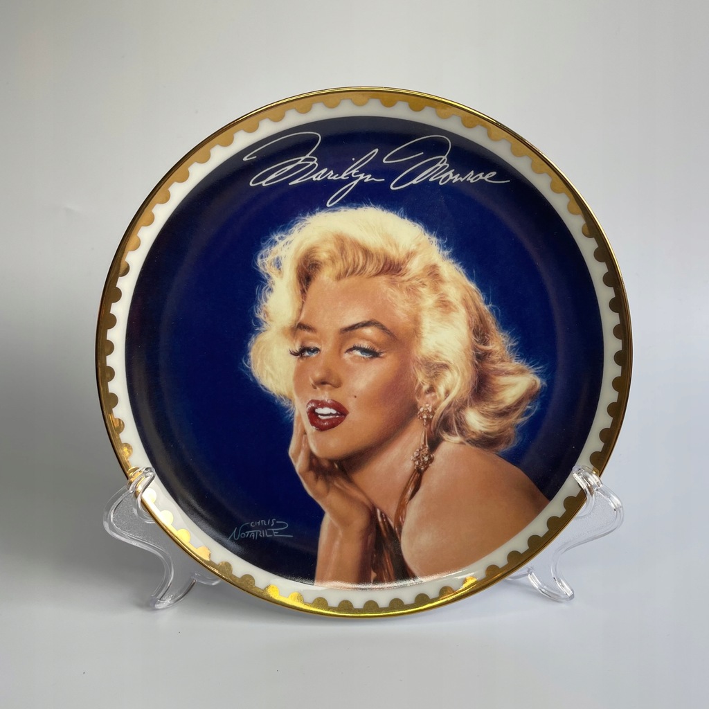 Seksowna glamour retro Marylin Monroe Złota kolekcja 69 rocznic limitowany