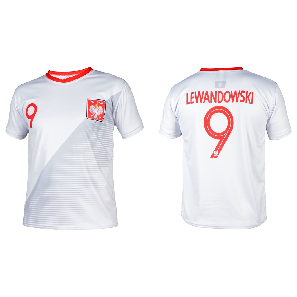 LEWANDOWSKI POLSKA - KOSZULKA PIŁKARSKA - S/164cm