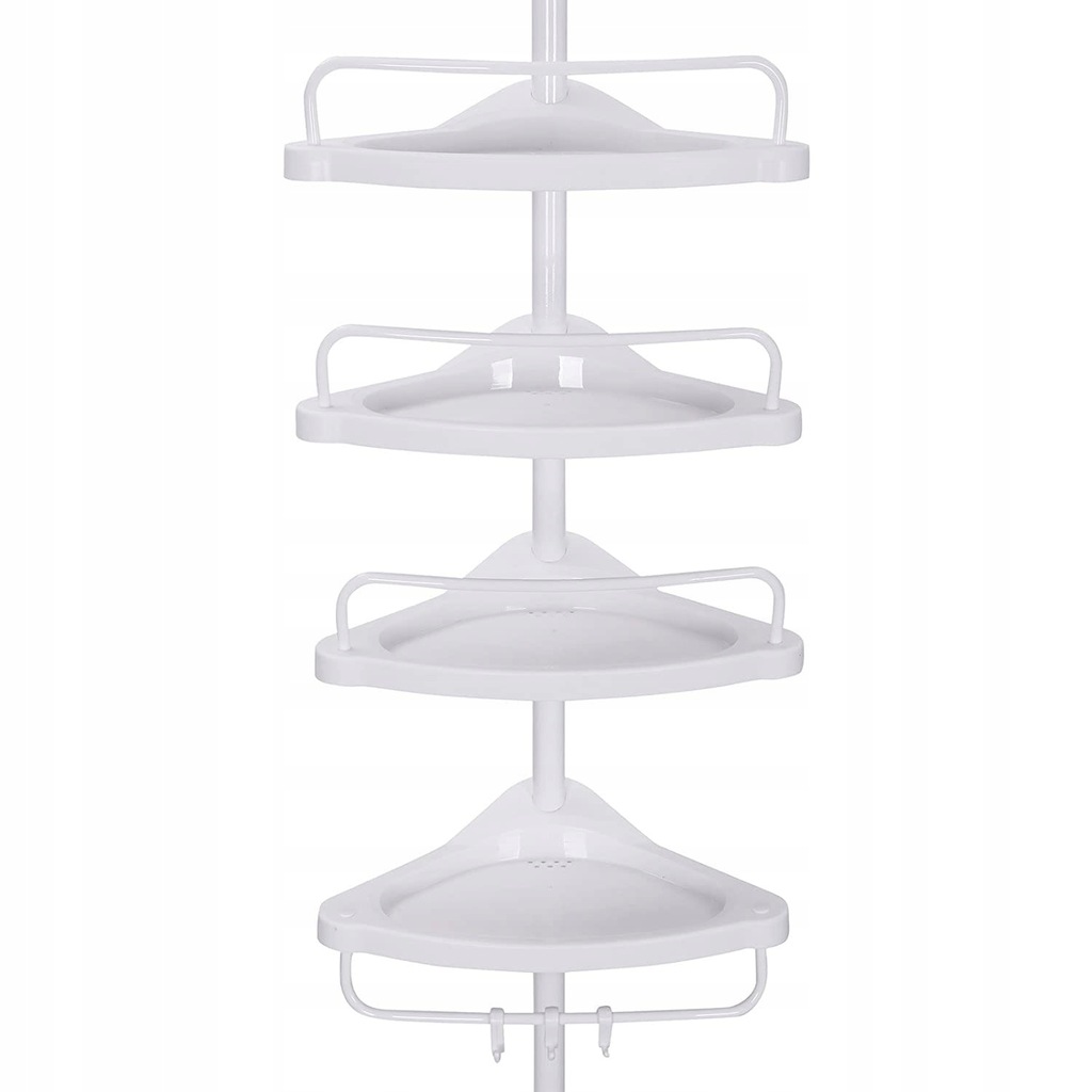 Półka łazienkowa teleskopowa Songmics 25x35x305 cm biała