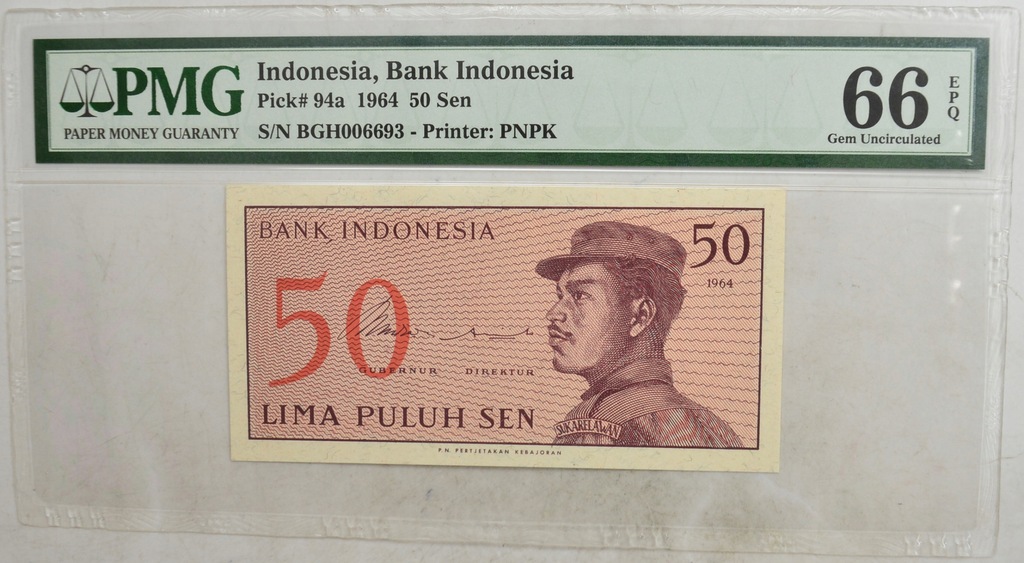 3.gx.Indonezja, 50 Sen 1964, P.94.a, PMG 66