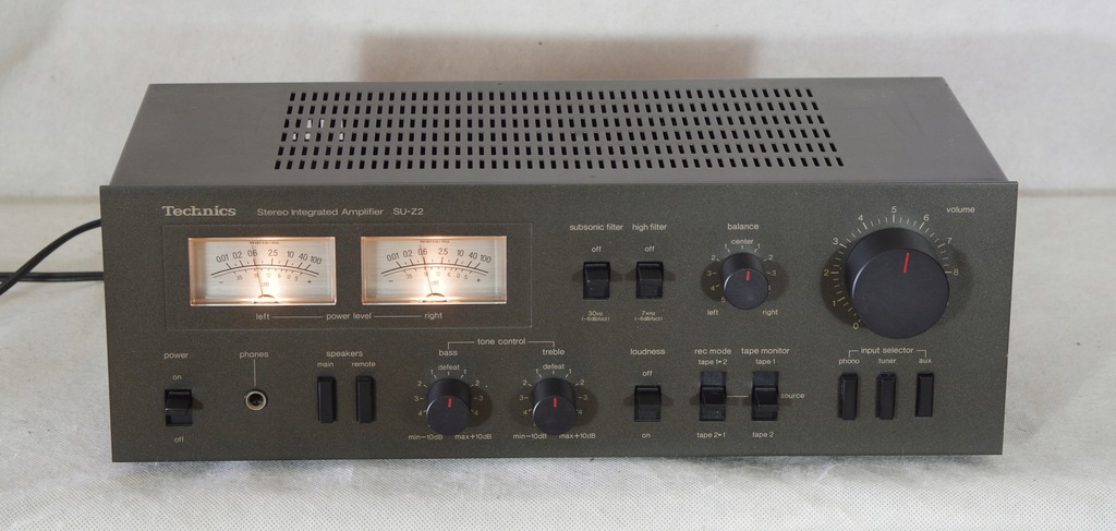 Technics SU-Z2, dobry wzmacniacz vintage, wychyły