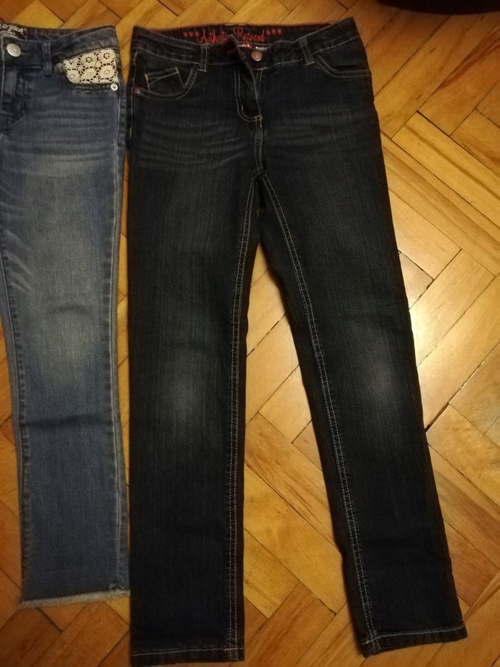 spodnie jeansy granatowe
