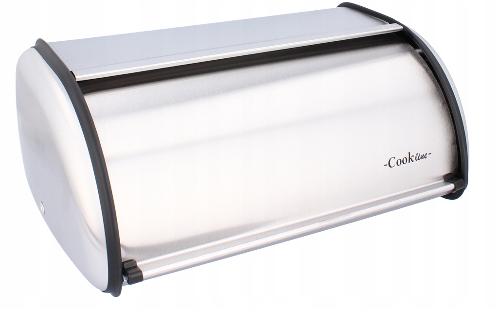 CHLEBAK POJEMNIK NA PIECZYWO CHLEB METALOWY SREBRNY 36 CM jednoczęściowy