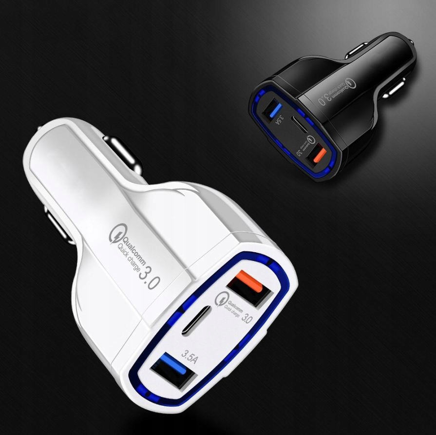 Купить Автомобильное зарядное устройство USB QC 3.0 2xUSB + TYPE C черный: отзывы, фото, характеристики в интерне-магазине Aredi.ru