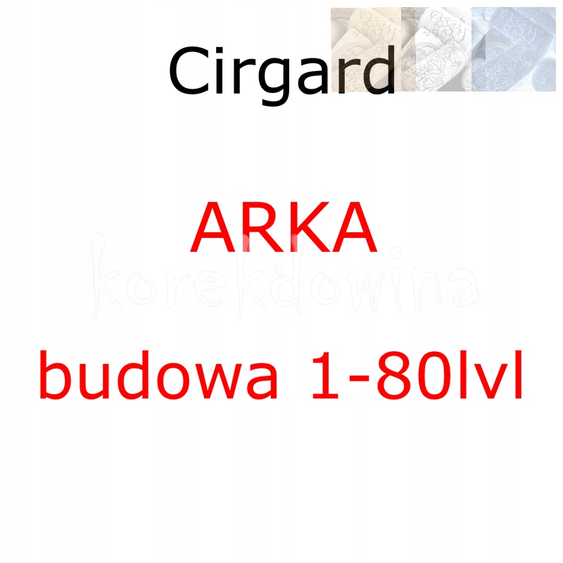 C ARKA budowa 1-80 /Twoje plany/ FOE Cirgard FORGE OF EMPIRES