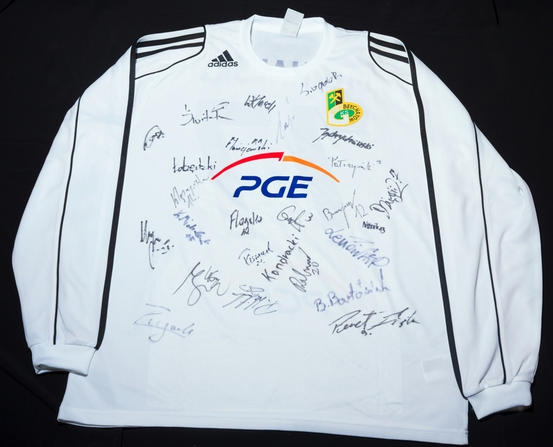 Koszulka GKS Bełchatów z autografami