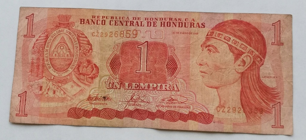 Honduras 1 lampira 2003