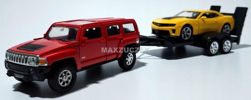 WELLY MODEL HUMMER H3 CHEVROLET CAMARO ZL1+ LAWETA