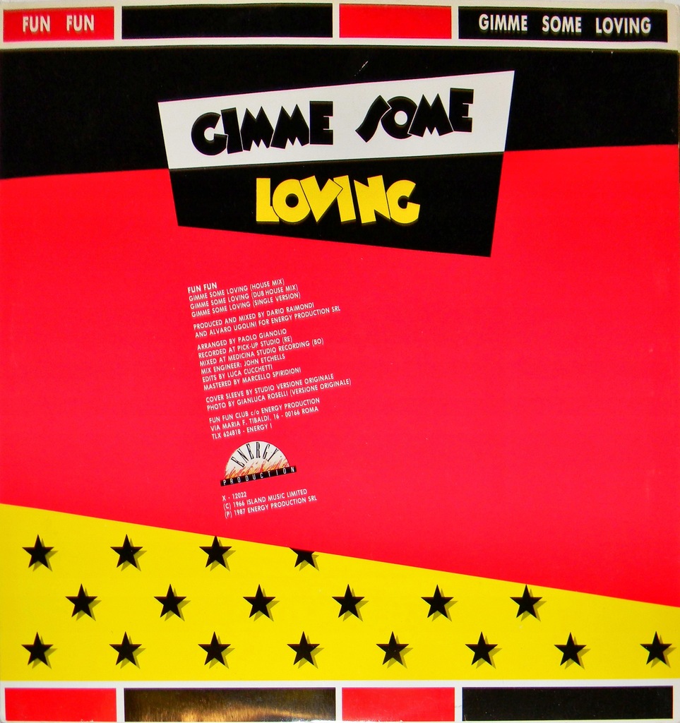 Купить Fun Fun — Gimme Some Loving 1987 MAXI 12 дюймов: отзывы, фото, характеристики в интерне-магазине Aredi.ru